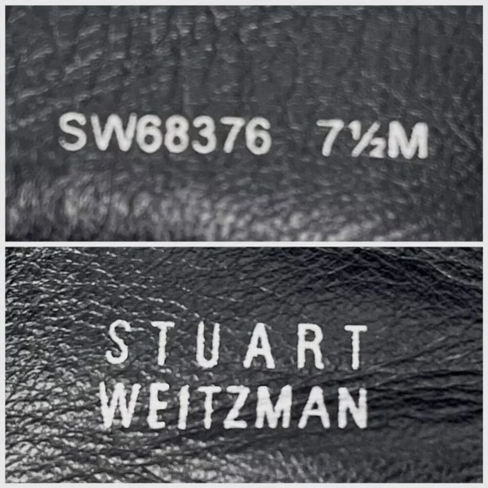 Stuart Weitzman lander otk anthracite suede wedge boots SW68376 size 7.5